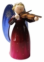Large Richly Painted Red Angel Playing Violin (New in 2018) - Wendt & Kuhn