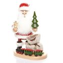 Santa Claus Delivering Gifts Incense Smoker - Drechselwerkstatt Uhlig