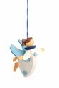 Blue Suspended Angel Tree Ornament - Graupner Holzminiaturen