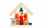 Santa Baking Cookies Tree Ornament - Graupner Holzminiaturen