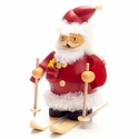 Santa On Skies Delivering Gifts Incense Smoker - Mueller Kleinkunst