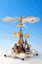 Santa With Angel Pyramid (4 Tealights) - Christian Ulbricht GmbH & Co